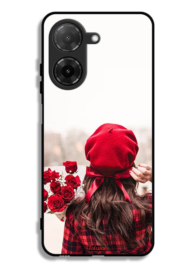Tolwak Xiaomi Redmi A5 4G Protective Case Cover Holding Flowers - Image 1