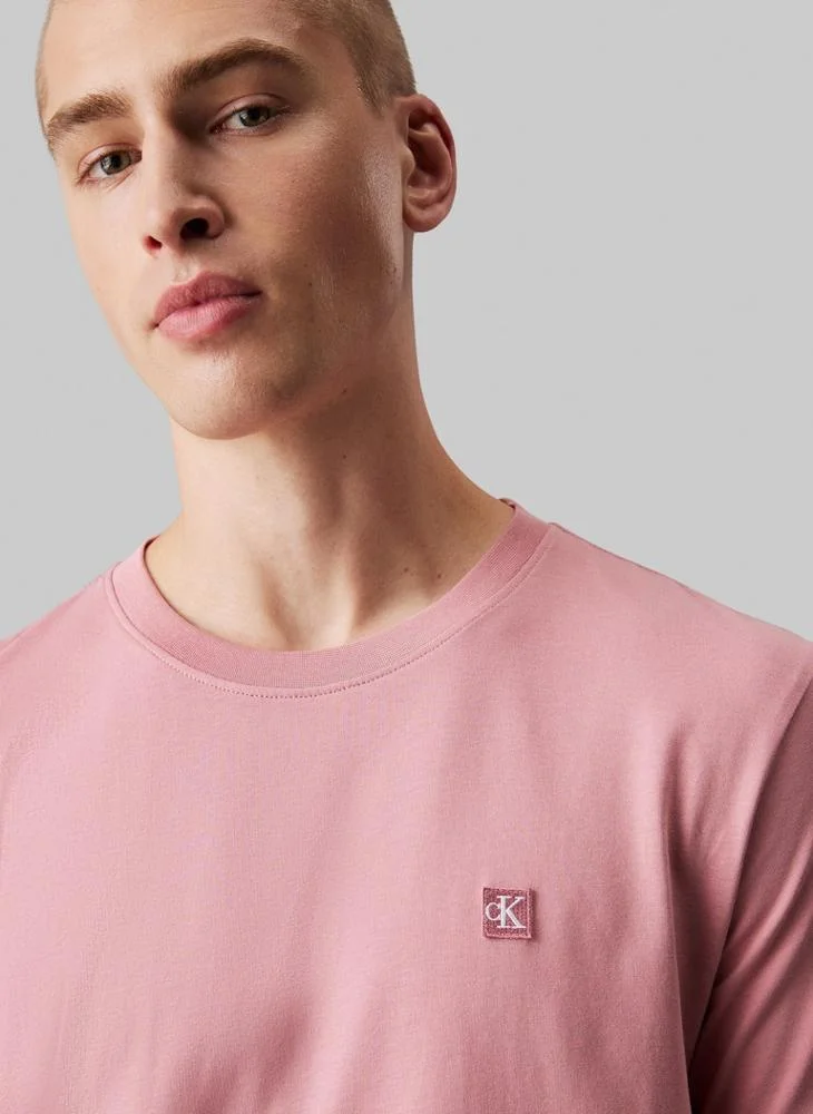كالفن كلاين جينز Logo Print Crew Neck T-Shirt