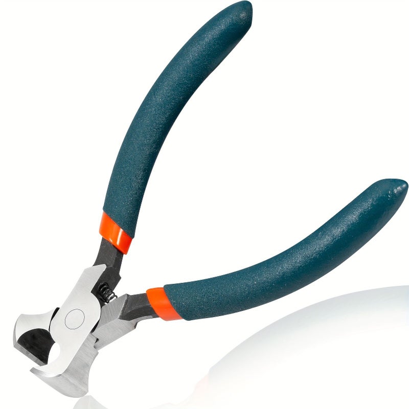 Orange Blue Mini End Cutter Pliers 4.5 Inches End Nipper Staple Puller Nail Remover Tool Zipper Install Pliers Wire Cutter For Jewelry Making - Image 2