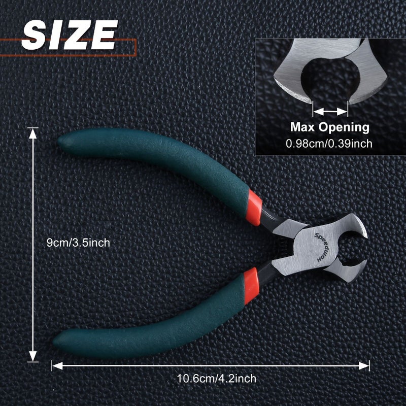 Orange Blue Mini End Cutter Pliers 4.5 Inches End Nipper Staple Puller Nail Remover Tool Zipper Install Pliers Wire Cutter For Jewelry Making - Image 4