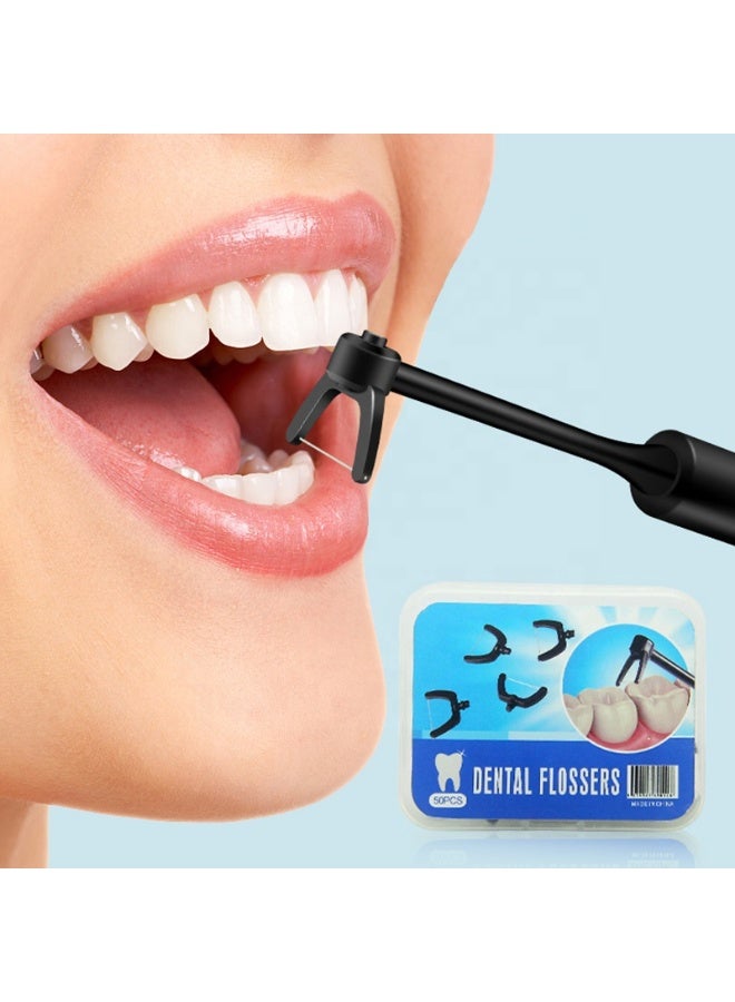 DubaiGallery Electric Tooth Flosser Dental Cleaning Device with One Button Control, 3 Speed Modes, Portable Rechargeable Oral Care Tool for Removing Plaque, Food Particles and Improving Gum Health - Image 2