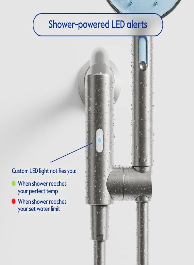 hai Smart Shower Head, Bluetooth Handheld Water Saving Showerhead with Adjustable High Pressure to Spa-Like Mist, Stainless Steel, Easy Installation, Customizable LED Lights, Surf, 1.8 GPM - Image 3