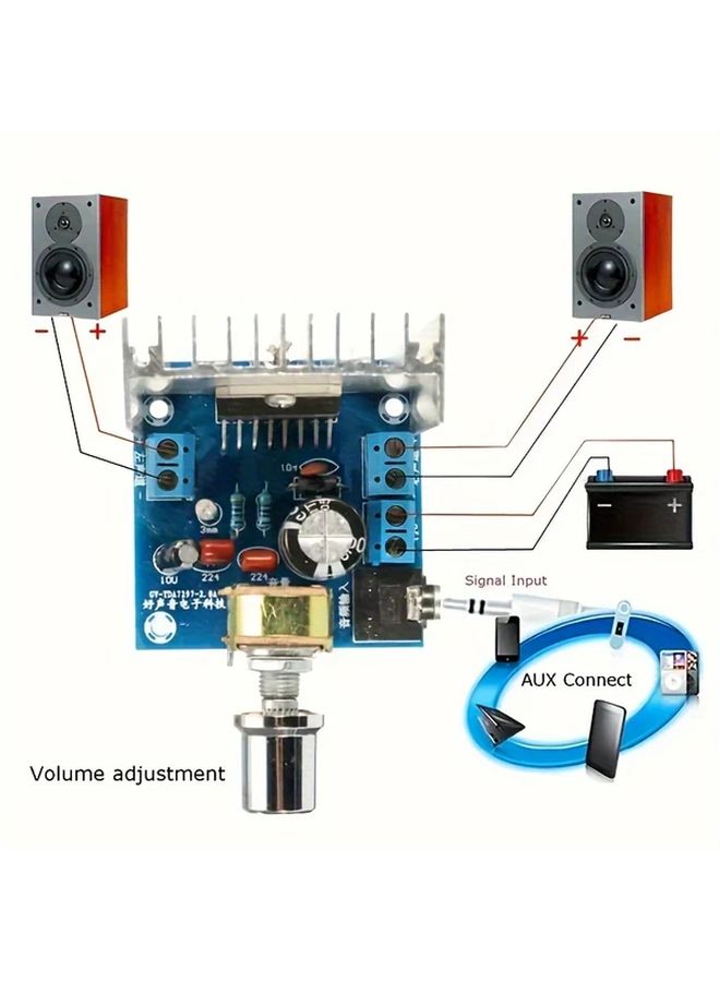 TDA7297 Dual Channel Stereo Audio Amplifier Module Board Kit 1pc - Image 5