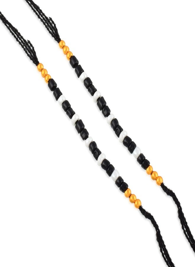 morir Baby Bracelet Nazariya for Boys and Girls to Protect from Evil Eye Black and White Bracelet - Image 2