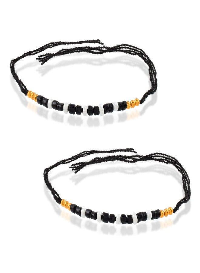 morir Baby Bracelet Nazariya for Boys and Girls to Protect from Evil Eye Black and White Bracelet - Image 1