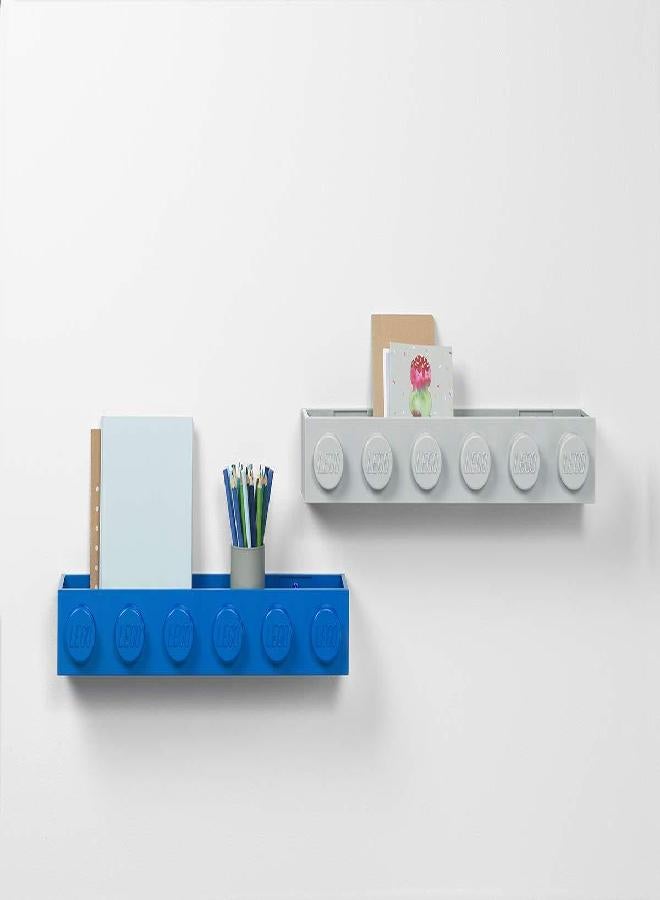 Room Copenhagen رف كتب ليغو من روم كوبنهاجن - رف عائم زخرفي للتخزين - أزرق - Image 1