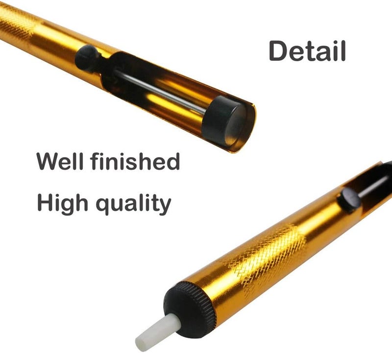 Lampvpath (Pack of 4) All Aluminum Alloy Solder Sucker Desoldering Pump, Vacuum Solder Sucker Removal Tool for Desoldering - Image 5