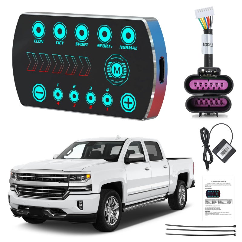 Throttle Response Controller 10 Drive Modes MAIMEIMI Intelligent Electronic Racing Pedal Accelerator Compatible for Chevrolet Silverado Suburban Tahoe GMC Sierra Yukon Cadillac Escalade