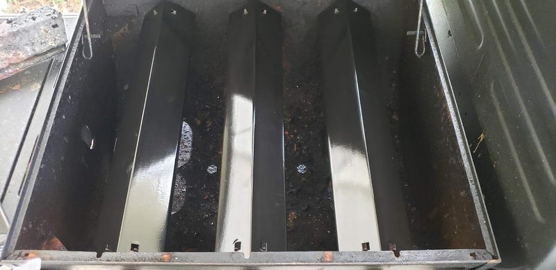 Adviace Grill Replacement Parts for Char Griller Chargriller 5050 5650 3001 Grills, Porcelain Steel Heat Plate, Heat Shield, Flame Shield, Burner Cover, Flavor Bars Replacement for Chargriller, King Griller - Image 4