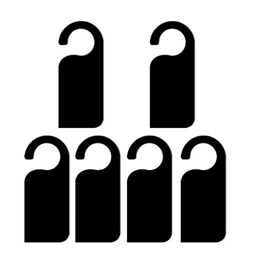 FRECI 6pcs Wooden Blackboard Door Sign Hanger, Reusable Label, Eco-friendly, Versatile, Uncoated, Black, Small, Rectangular Signs - Image 4