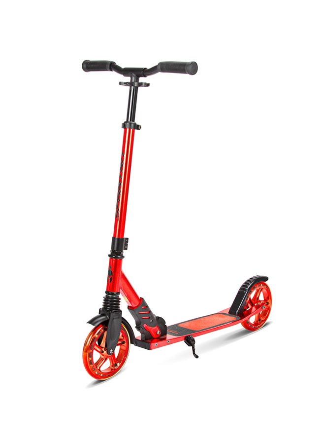 Extreme Folding 2 Wheel Kick Scooters 180mm, Adjustable Handlebar, Easy Folding Mechanism, LED PU Wheels 180mm, Front Suspension |Alloy Light weight Kids Scooter- Red Chrome - pzsku/Z91145136146D710376ACZ/45/_/1726742229/60123437-645c-4699-9ffd-15c449148b73