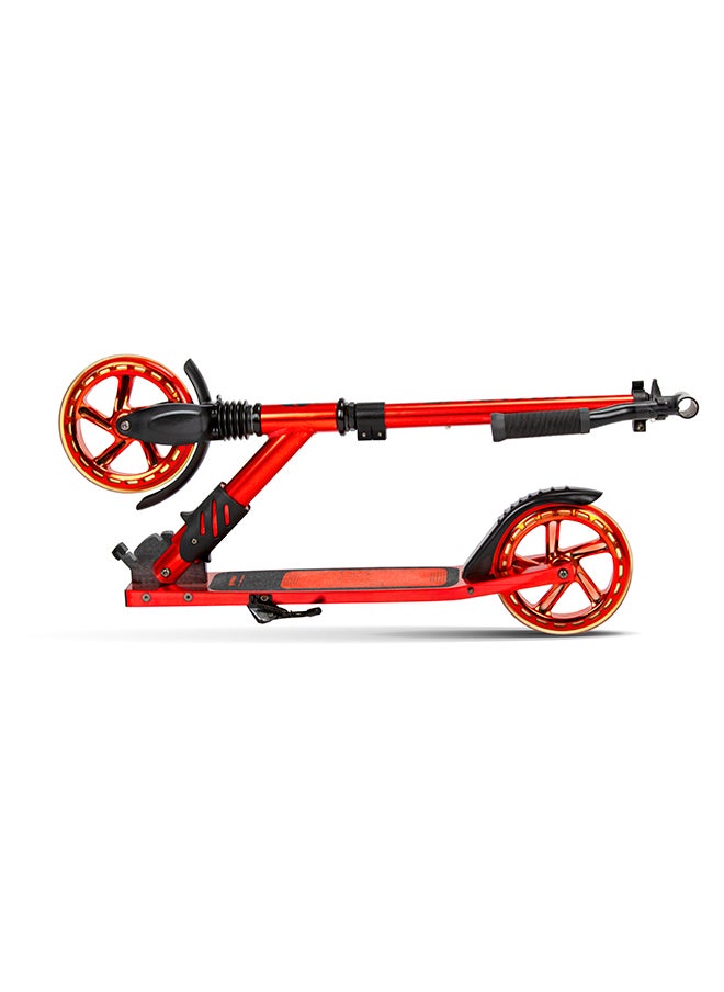 Extreme Folding 2 Wheel Kick Scooters 180mm, Adjustable Handlebar, Easy Folding Mechanism, LED PU Wheels 180mm, Front Suspension |Alloy Light weight Kids Scooter- Red Chrome - pzsku/Z91145136146D710376ACZ/45/_/1726742229/d5c75961-801e-4c41-9f59-c13e158d11eb