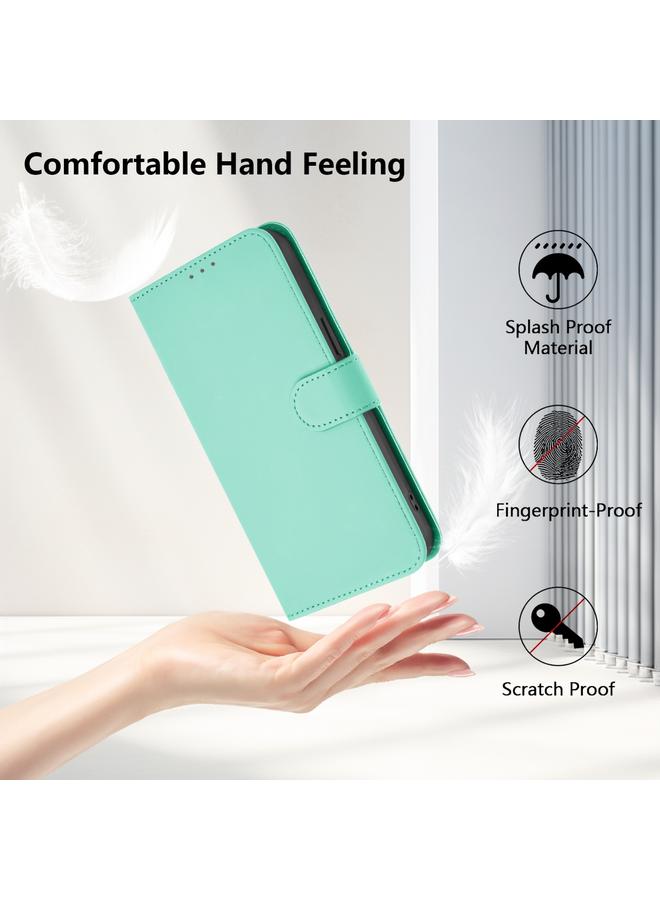 اس-توب جراب لهاتف Realme 11 5G Global Skin Feel جراب هاتف من الجلد بلون سادة مع حبل - Image 5