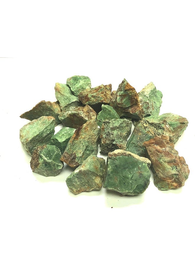 Zentron Crystal Collection: Rough Natural Chrysoprase Stones, Includes Velvet Bag - Large 1'' Pieces - Image 1
