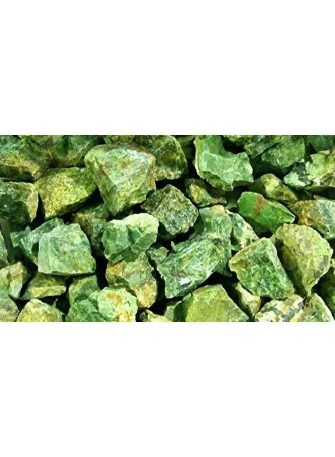 Zentron Crystal Collection: Rough Natural Chrysoprase Stones, Includes Velvet Bag - Large 1'' Pieces - Image 3