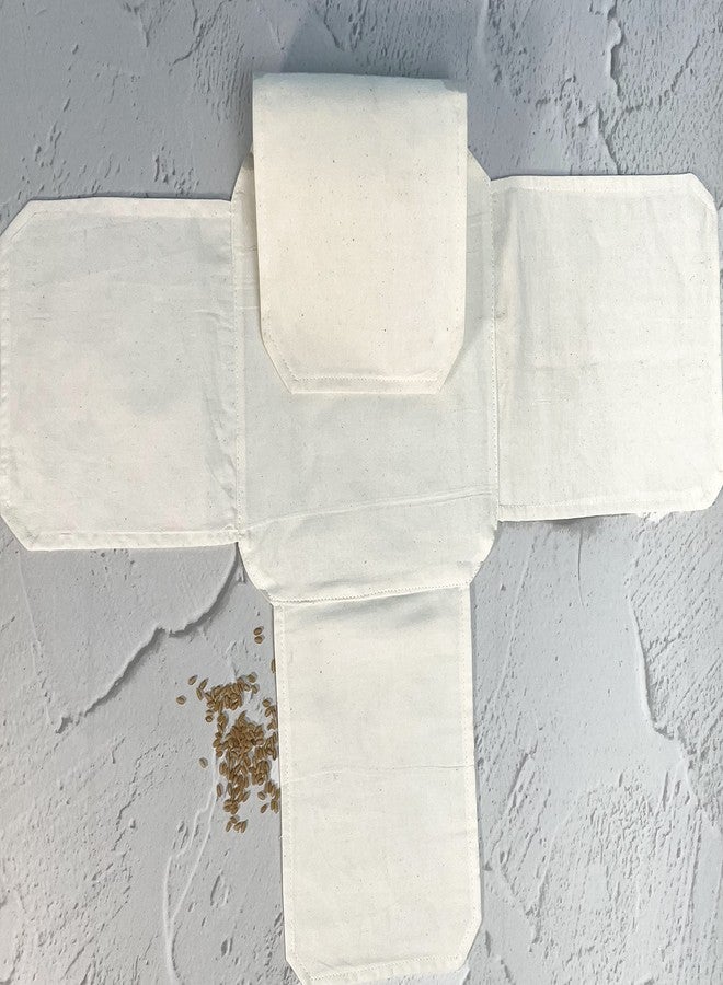Clarkia Cotton Double Layer Roti Cloth Wrap with Flaps Muslin Cloth for Chapati, Hot Case, Kitchen - Image 4