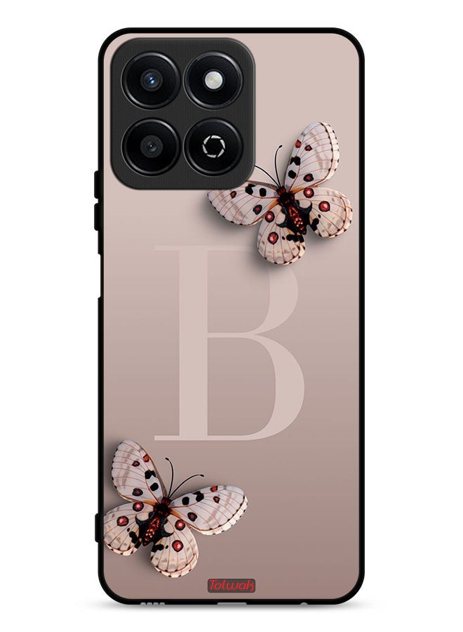 Tolwak غطاء حماية Honor X7c 4G مزخرف بالفراشات - Image 1