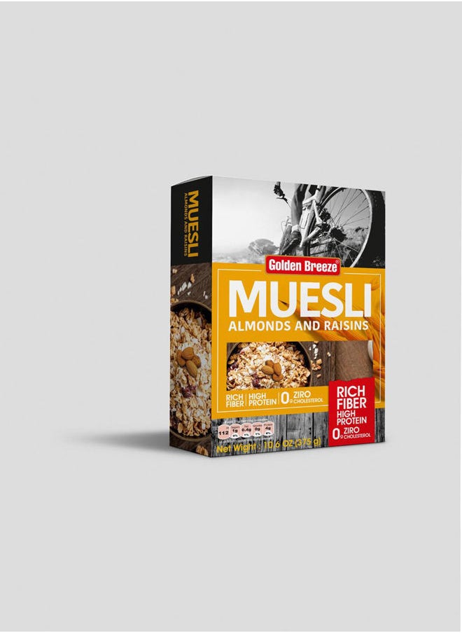 Golden Breeze Almonds And Raisins Muesli - 375 grams 