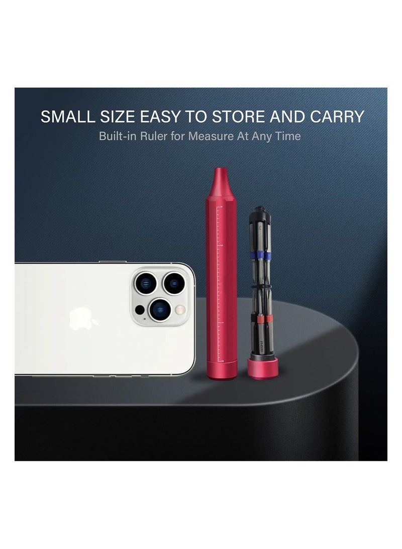 Excefore 10 in 1 Mini Screwdriver Sets Precision Screwdriver Set Portable Multi-Purpose Screwdriver Repair Tool Kit for Electronics Eyeglass Phone Watch  - Image 4