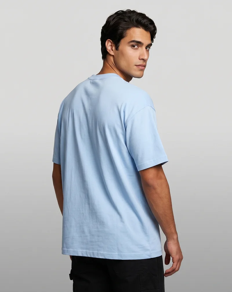 نوبيرو Graphic Print Oversized T-Shirt for Men