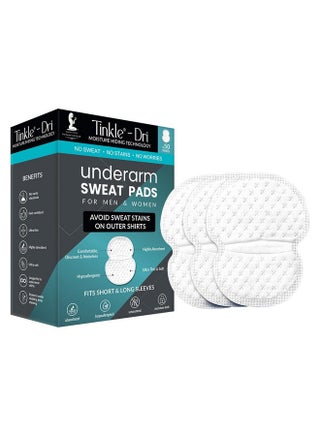 Tinkle DRI Disposable Sweat Pads for Underarms Women & Men (25 Pairs) 50 Pads, Straight, highly absorbent Armpit Sweat Pads Cotton, Ultra-thin, Prevents Sweat Stains & Odour, Skin & Fabric friendly - pzsku/Z9114AB4DFE231B33EE06Z/45/_/1737720857/4f7f7725-583d-4800-b2df-d35d3ed52b2b