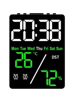 Generic Multifunctional LED Digital Alarm Clock - Displays Time, Date, Temperature, Humidity - Dual Alarms and Stylish Design for Office or Home  - Image 1