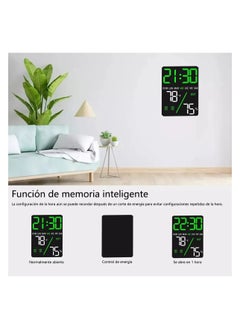Generic Multifunctional LED Digital Alarm Clock - Displays Time, Date, Temperature, Humidity - Dual Alarms and Stylish Design for Office or Home  - Image 2