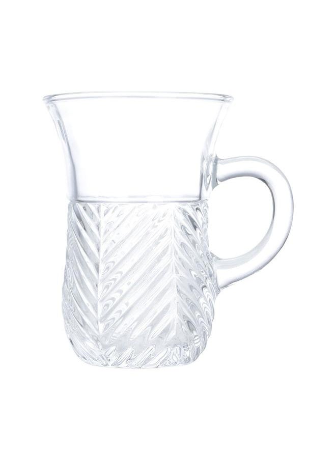 Alsaif Glass Tea Bialat Serving Set 6 Pieces Clear  - Image 2