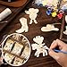 Saypacck 24 Pcs Western Cowboy Party Favors Wild West Birthday Party Wooden Painting Craft Kits First Rodeo Wood Crafts with Organza Bag for Birthday Favors Goodie Bags Fillers Gifts - Image 4