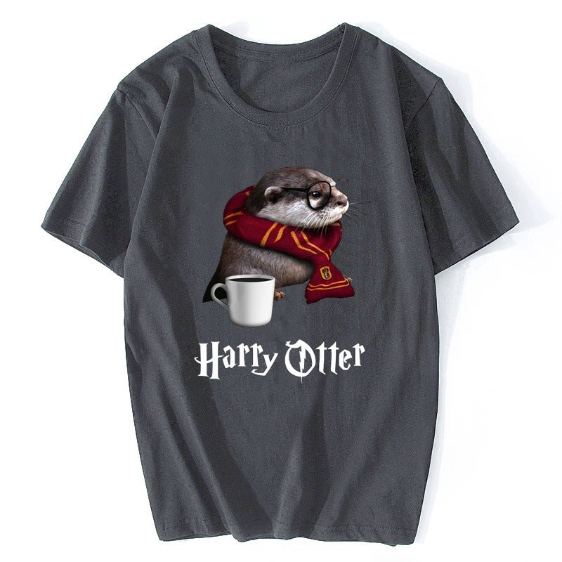 Funny Otter T-Shirt - Just Another Day For Otter Lover Funky - Image 3