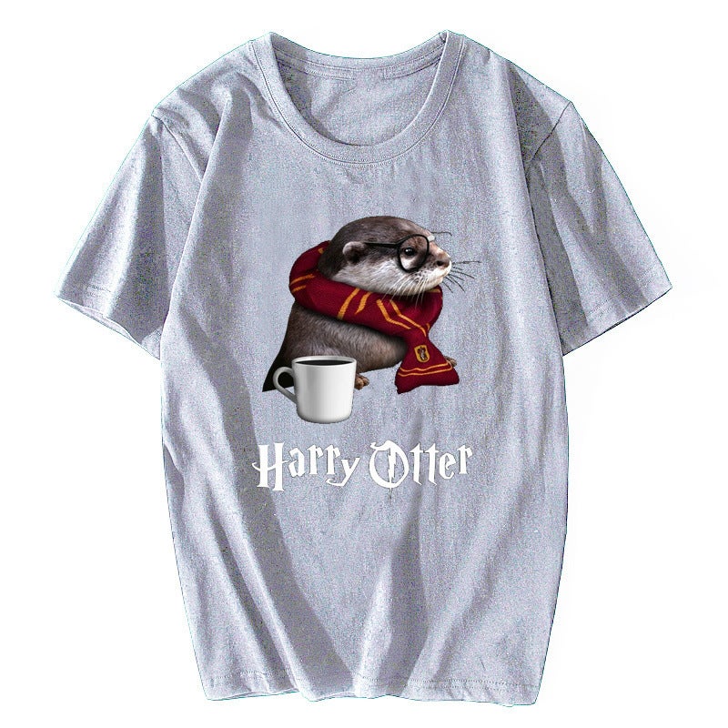 Funny Otter T-Shirt - Just Another Day For Otter Lover Funky - Image 5