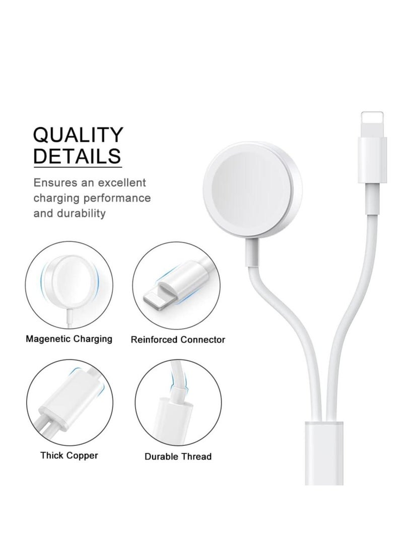 ELTRAZONE Sleek 4.9 ft MFi Certified Magnetic Charging Cable for Apple Watch & iPhone - Image 2