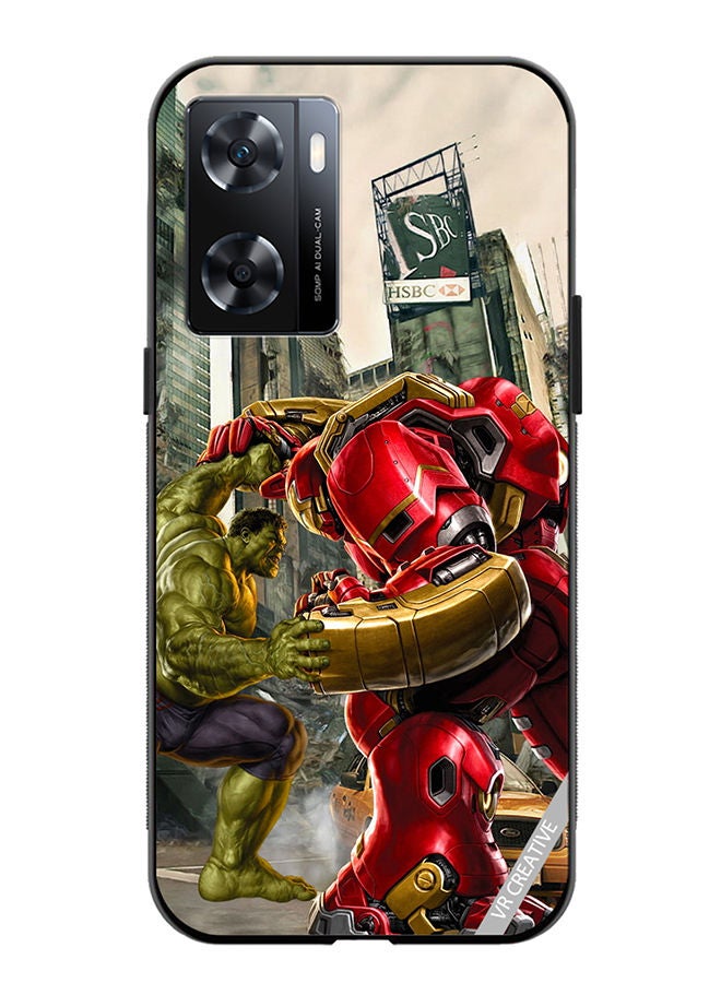 VR CREATIVE Protective Case Cover For OnePlus Nord N20 SE Hulk Vs Hulkbuster Design Multicolour - Image 1