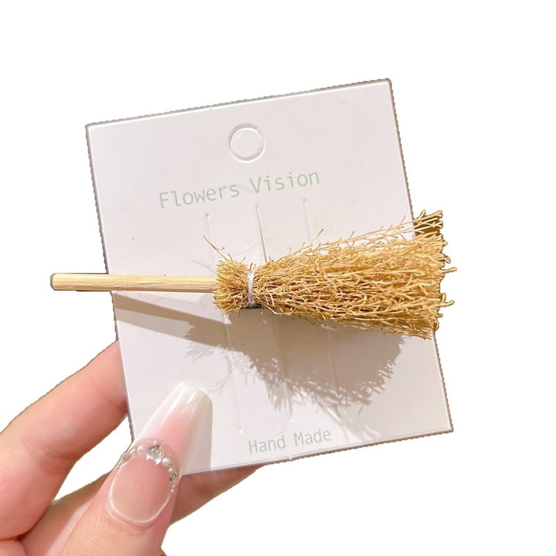 Creative Broom-Shaped Hair Clip for Women, Cute Side Bangs Clip - Image 5