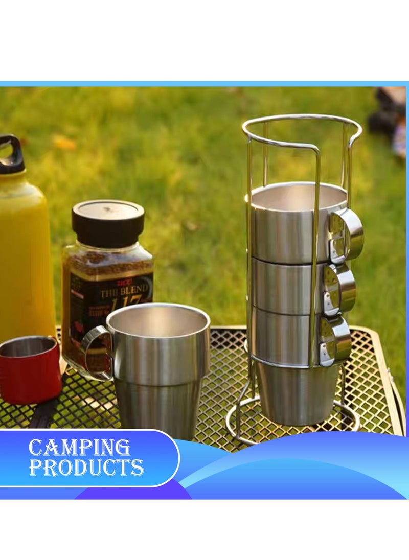 Stackable Stainless Steel Mug Set with Metal Stand - pzsku/Z91151704187DEAF2B8F3Z/45/1741760780/331ebd48-6302-4857-8e82-15520b5f8e79