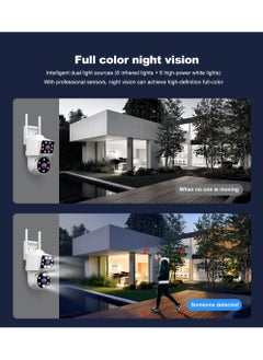 Generic SH063 Security Camera , Dual Lens PTZ Wireless Outdoor Cameras for Home Security , IP66 Waterproof, Two installation methods, Full Color Night Vision, Two-Way Audio Talking, 24/7 Record,SD/Cloud  - Image 5