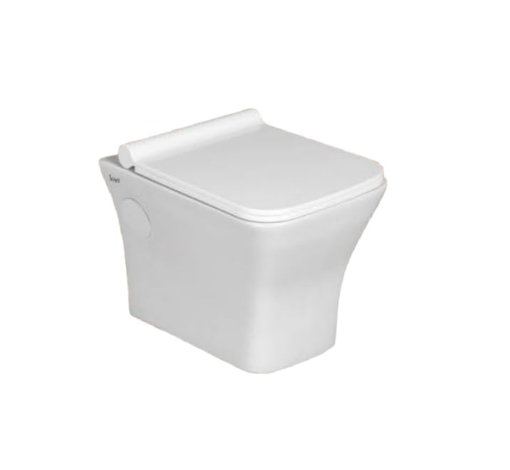 Zoyo Cera Zoyo Cera Soyo Ceramic Wall Mount Close Seat Cover 50 X 35 X 35 cm White Medium  - Image 5