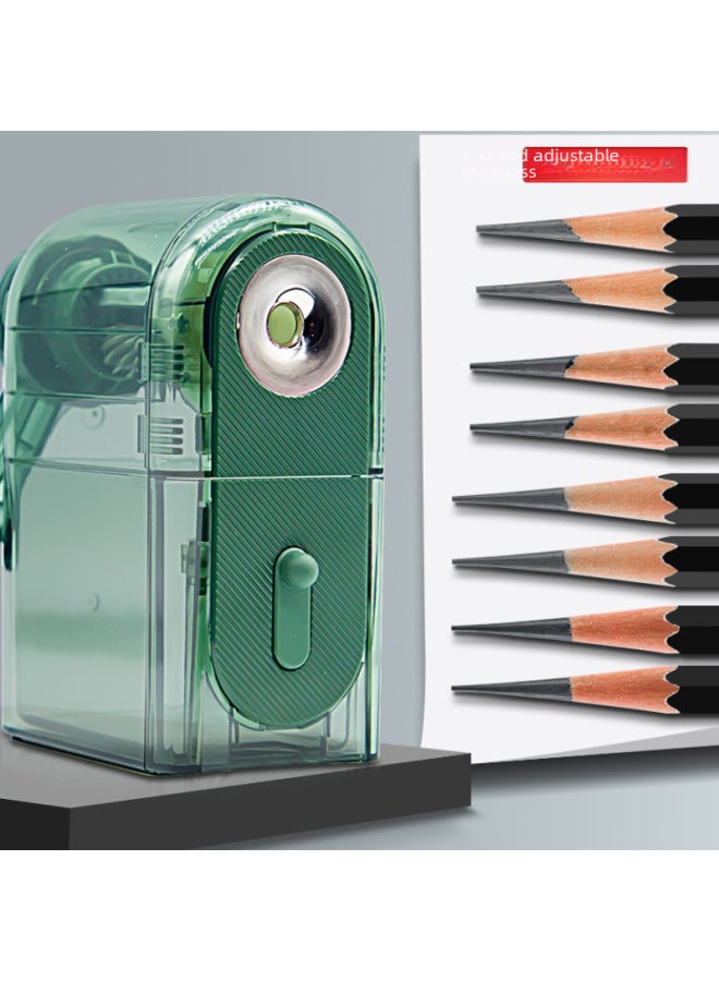 YF Sketch Pencil Sharpener Pencil Sharpener Double-hole Pencil Sharpener Student Pencil Sharpener Teacher Hand-cranked Sketch Pencil Sharpener - Image 4