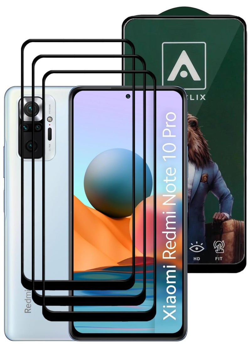 ACLIX 3 Pieces Antistatic ESD Dustproof Premium Quality High Definition Tempered Glass Screen Protector Designed For Xiaomi Redmi Note 10 Pro - Image 1