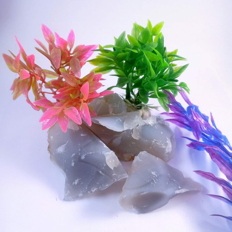 Rocksmins حجر كريستال خام 50 جرام أجات أمازونيت أميثيست كالسيت تشالcedony فلوريت مريم غارنيت جاسبر كيانيت لابرادوريت أونيكس بايريت كوارتز كريستال وردي أحمر حليبي مدخن سيلينيت عين النمر وتورمالين - Image 2