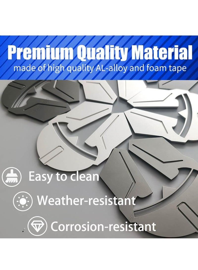 SYOSI 3D Metal Emblem Sticker for Tesla Model 3 and Model Y Front Trunk Logo, Front Hood Badge Decal Logo, T Logo Badge Decal for Tesla, with Tesla Model 3/S/X/Y Series (Silver) - Image 3