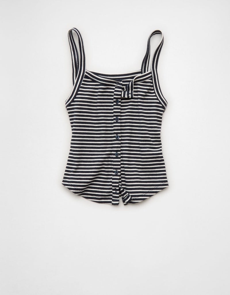American Eagle AE Button-Up Tank Top - Image 1