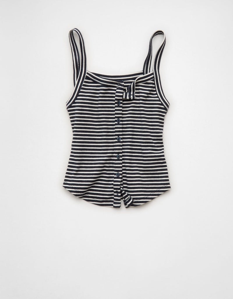 American Eagle AE Button-Up Tank Top - Image 4