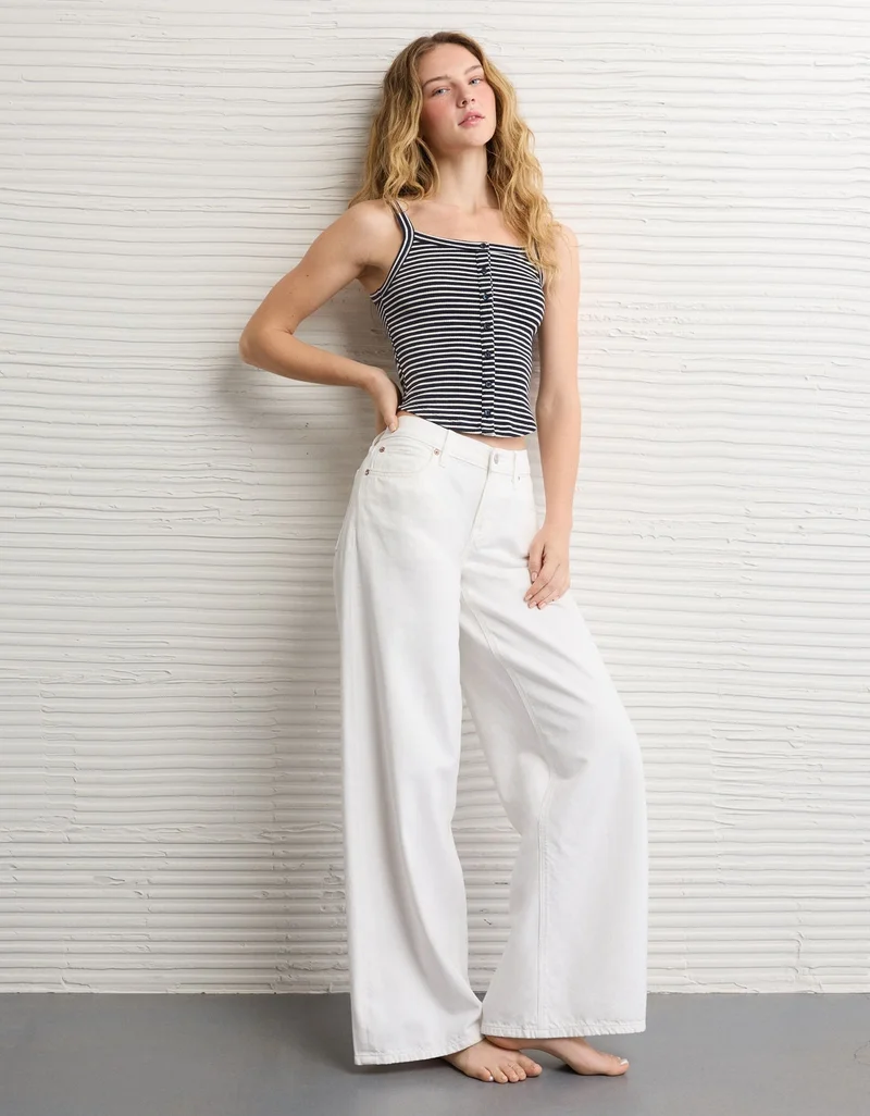 American Eagle  AE Button-Up Tank Top for Women | Best Price UAE