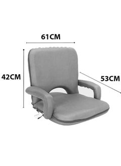 Cady One Ground chair with armrests for camping and trekking, foam padded with an adjustable back  - Image 4