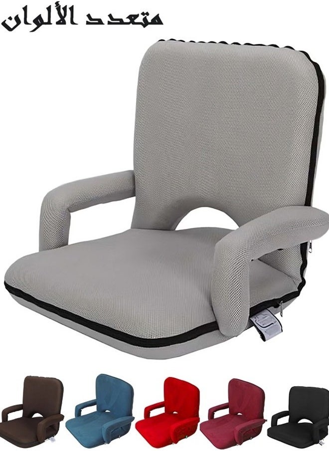 Cady One - Ground chair with armrests for camping and trekking, foam padded with an adjustable back - Image 1