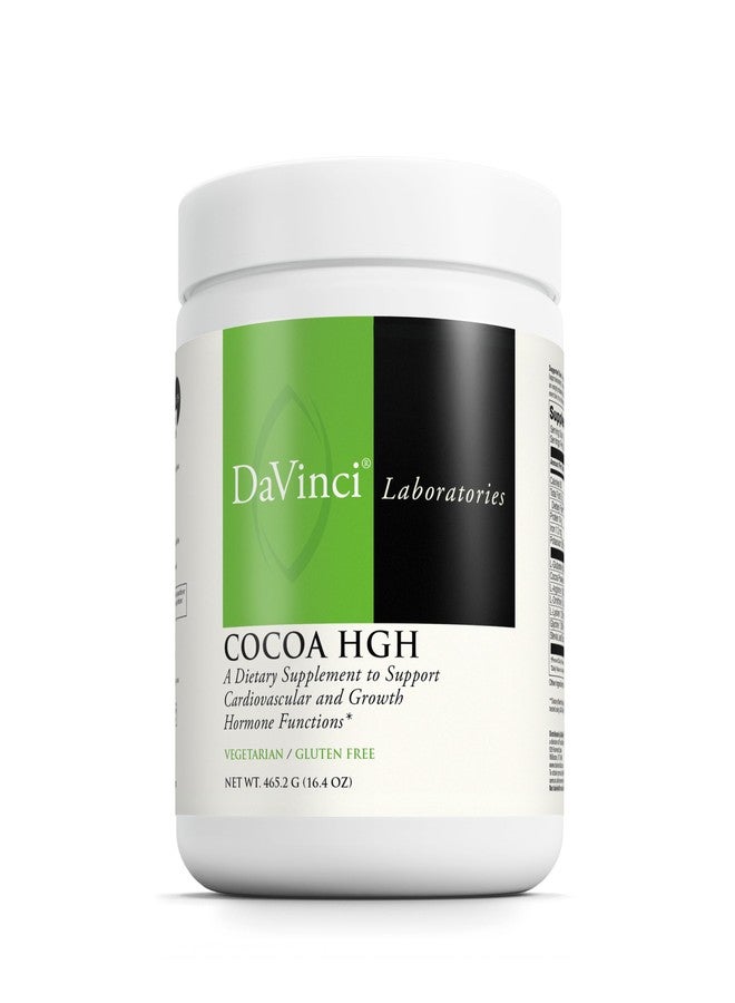 DAVINCI Laboratories Cocoa HGH - Amino Acid Supplement with Glycine, Lysine, L-Glutamine & L-Arginine - Hormone Support & Antioxidant Support* - Gluten Free & Vegetarian - 465.2 Grams (30 Servings) - Image 1