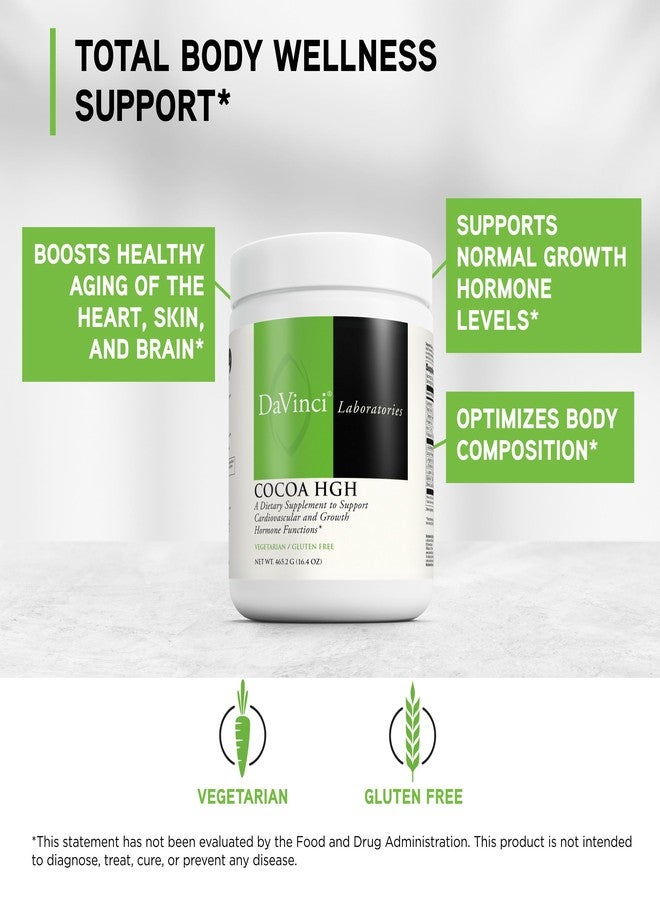 DAVINCI Laboratories Cocoa HGH - Amino Acid Supplement with Glycine, Lysine, L-Glutamine & L-Arginine - Hormone Support & Antioxidant Support* - Gluten Free & Vegetarian - 465.2 Grams (30 Servings) - Image 3