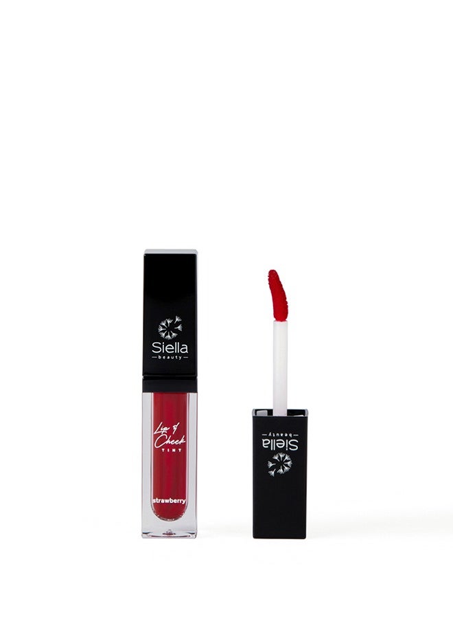 Lip and cheek tint Strawberry Nourishes Hydrates Dry Chapped Lips, Blush for Women  Made In Italy