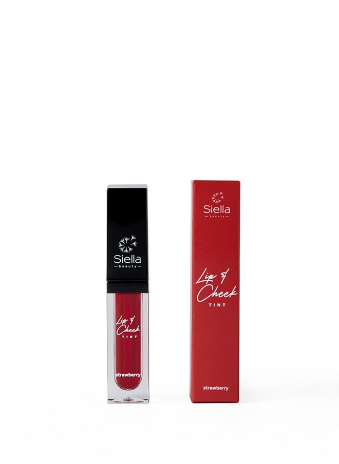 Lip and cheek tint Strawberry Nourishes Hydrates Dry Chapped Lips, Blush for Women  Made In Italy